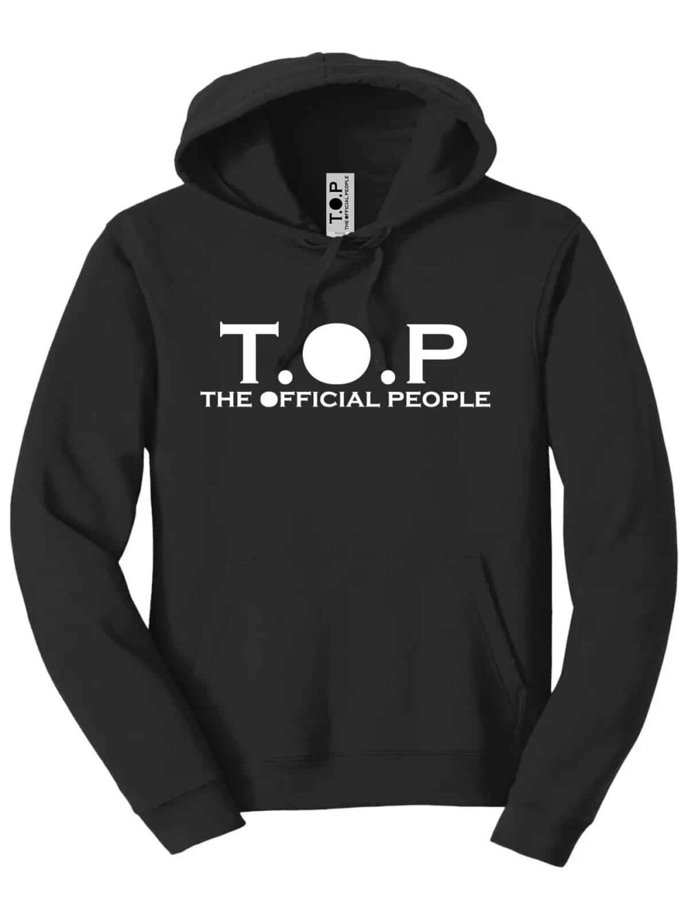 FELPA NERA CON CAPPUCCIO UNISEX